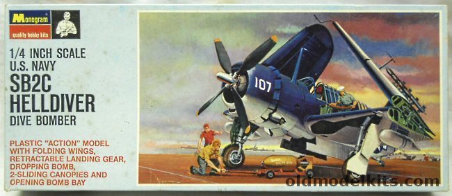 Monogram 1/48 SB2C Helldiver - Blue Box Issue, PA69-150 plastic model kit